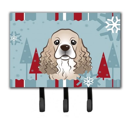 Jensendistributionservices Winter Holiday Cocker Spaniel Leash & Key Holder MI2088679